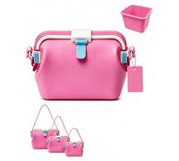 Générique Sac De Plage Femme, Sac Natation Pliable ImperméAble, Doté d'un Compartiment Silicone éTanche Ranger Affaires MouilléEs, IdéAl Natation, Sorties Plage FêTes Bord Piscine (Rose,M)