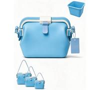 Générique Sac De Plage Femme, Sac Natation Pliable ImperméAble, Doté d'un Compartiment Silicone éTanche Ranger Affaires MouilléEs, IdéAl Natation, Sorties Plage FêTes Bord Piscine (Bleu,M)