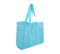 Générique Sac De Plage Tote - Sac de Plage Léger Résistant au Sable - Imperméable Anti-Sable Grande Capacité Poche Filet Organisateur Jouets Femme Famille Vacances Camping Été
