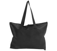 Générique Sac de Portfolio d'artiste léger en Toile Noire résistante, avec Fermeture éclair et bandoulière épaissie, Double Couche et Ouverture Large, adapté pour Croquis et Peinture en