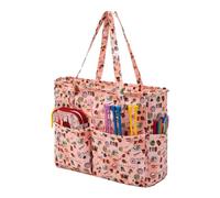 Générique Sac De Projet Crochet Tissu Oxford Imperméable Grande Capacité | Sac De Rangement Crochet Organisateur De Laine Pour Règle Outil Maison Appartement Studio Crochet