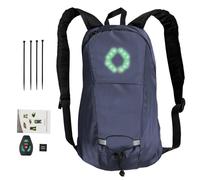 Générique Sac de randonnée LED - Ensemble d'alpinisme à 4 signaux DEL disponible avec bandes réfléchissantes,Sacs à bandoulière doubles, sac à dos de sécurité à vélo sac d'alpinisme de sport