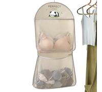 Générique Sac De Rangement en - Sacs en À 2 Couches, Organisateur Visuel Transparent avec Crochet, Pochette Suspendue sans Perçage | 15,75 Pouces, Respirant À Séchage Rapide pour Chaussettes Douch