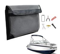 Générique Sac de Rangement Filet pour Bateau,Lot Autocollant Portable | Sac à Outils pour Bateau 34,8 x 24,9 x 3 cm avec Fermeture Auto-Agriffante | pour Transport