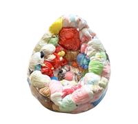 Générique Sac De Rangement Peluche Transparent, Housse Fauteuil Transparent pour Remplir De Peluche, Housse Pouf Rangement Peluches 29.53x29.53x23.62 Pouces, pour Salon Chambre Coin Adultes Enfant