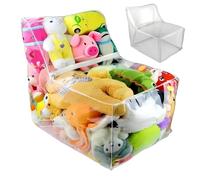 Générique Sac De Rangement pour Peluches Transparent | Housse De Fauteuil Poire Transparente pour Organisation De Peluches - Organisateur À Remplir Étanche pour Jouets | pour Chambre Salon Chambre