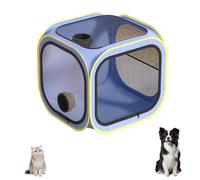 Générique Sac de Séchage Chien Chat Séchoir Toilettage Mains Libres Après Bain Maison Voyage Cadeau Maître Tente de séchage pour Poils d'animaux (Bleu)