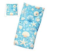 Générique Sac de serviette de plage - Convertible et Séchage Rapide Absorbant | 2 en 1 sac à dos anti-sable serviette de bain,Pour piscine camping voyage vacances gym parc et aventures en plein air