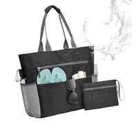 Générique Sac De Sport, Grande Capacité Sac Imperméable, Cabas de Vacances à Station Balnéaire, pour Femme Maman Épouse Amie - Plage Sport Voyage Camping Vacances Croisière