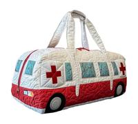 Générique Sac De Sport Matelassé Hippie Van, Bagage De Nuit De Voyage Boho Weekender avec Sangle Réglable, Style Rétro en Toile for Les Voyages Quotidiens(M-2,18"x9"x9")