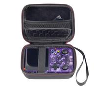 Générique Sac de Transport pour R36S R35S RG353V RG35XX Plus RGB20S Console de Jeux Portable Sac de Voyage Rigide Sacoche de Protection Accessoires de Jeux (Noir)