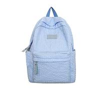 Générique Sac d'école Texture Respirante Motif Imperméabilisation Sac À Dos Léger Nouvelle Charge Durable Réduisant La Grande Capacité Étudiant Sac À Bandoulière (Blue, One Size)