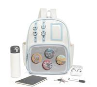 Générique Sac en PU | Pochette de Rangement Esthétique avec Tableau d'Épingles - Sac D'Affichage Pour Pins | Pour Travail Fitness Sport Bagage Randonnée Comic Con Extérieur