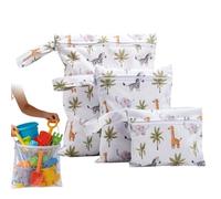 Générique Sac Étanche Sec et Humide - 3 organiseurs étanches réutilisables - Sac de Piscine avec Fermeture éclair et poignée - pour Plage, Piscine, Voyage, vêtements, Maillots de Bain, Serviettes,