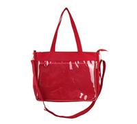 Générique Sac Fourre-Tout Avec Fenêtre Transparente - Pochette de Rangement à Fermeture Éclair en Toile,Sac cabas pour pins - Pour Adultes Femme Loisirs Shopping École Activités Extérieures Voyage