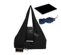 Générique Sac Fourre-Tout Cuir - Sacs Compact Pliable Similicuir | Porte-Clés Anneau Transformable Grand Cabas Courses Voyage Shopping Élégant Pratique Mode Quotidien Femme