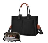 Générique Sac Fourre-tout En Toile, Main De Couleur Unie, Bandoulière Tendance Pour Un Usage Quotidien Femmes Et Filles