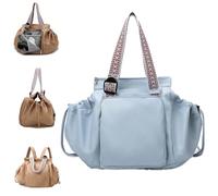 Générique Sac fourre-Tout Essentiel, Sac Organisateur de Voyage Multifonctionnel, Peut être utilisé comme Un Sac à Dos avec 15 Poches intelligentes (Blue)