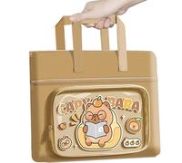 Générique Sac Fourre-Tout Livre, Trousse Cartoon pour Papeterie, Sac Pliable Imperméable Fermeture Éclair pour Livre Document Fournitures Scolaire Voyage Pique-nique Adolescentes