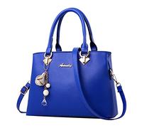 Générique Sac fourre-tout pour femme à main de Sac à main pour femme à bandoulière Fourre-tout Sac en cuir pour dames Porte-bagages Pour Toit De Voiture (Blue, One Size)