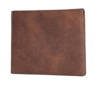 Générique Sac Horizontal De Portefeuille pour Hommes en Cuir Rétro, Portefeuille De Cartes Minces, Brun, De Blocage R F-D, Facture De Billets en Cuir Décontracté, Places De Cartes Multiples, pour L