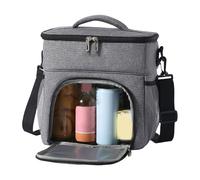 Générique Sac isotherme déjeuner - Organisateur de lunch box isotherme avec compartiment, sac repas grande capacité étanche pour pique-nique, excursions, sport et voyage