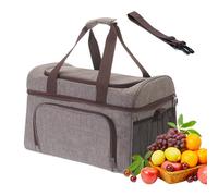 Générique Sac Isotherme - Porte-Repas Pliable Étanche 30 Litres,Thermique Imperméable Pour Aliments Froids | Idéal Pour Déjeuner Voyage Aliments École Plage Épicerie Pique-Nique Courses