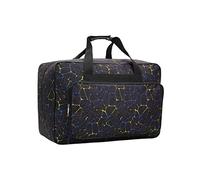 Générique Sac Machine à Coudre Coffret de Transport Housse Rembourrée Nylon Léger Compartiments Multiples Adaptée à La Couture Stockage Vo, Noir