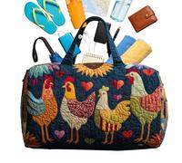 Générique Sac Matelassé - Sac De Week-end Léger Avec Motif Animal | Tote de Voyage - Pour Le Bureau, Le Travail, Les Voyages, L'École, Le Collège, L'Hôpital, Les Enseignants Et Les