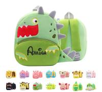 Générique Sac Personnalisable Enfant Sac a Dos Bebe avec Nom Brodé Personnalisé Cartable Maternelle D'animaux pour Fille Garcon Sac à Dos Bébé Crèche Cadeau Personnalisé pour Enfant (Dinosaure-2)
