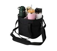 Générique Sac Porte-Boissons - Étanche 4 Compartiments Pliable,Sac Isotherme - pour Le Café l'eau Les Rafraîchissements Le Pique-Nique Les Voyages Les Collations la Plage Le Bureau et la