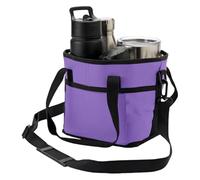 Générique Sac Porte-Boissons - Porte-4 Compartiments,Fourre-Tout à Bretelle Réglable pour Boissons - pour la Randonnée, Marche, Plage, Gym, Voyage, Pique-Nique, Camping et en Extérieur
