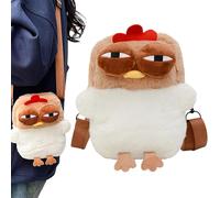 Générique Sac pour Animaux - À Main en Peluche Fermeture Éclair Animaux, Bandoulière De Poulet Dessin Animé Les Tout-Petits Filles Garçons Amis La Famille, Tissu Doux avec D'oiseau