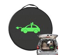 Générique Sac pour câble de Chargement EV - 12 Pouces, Rangement en Tissu Oxford | Organisateur de Coffre - Rangement Ignifuge et étanche avec Rembourrage Anti-Collision, Grande capacité