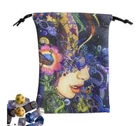 Générique Sac pour Cartes Tarot - Sac De Rangement Cartes Oracle Et Tarot - Rangement pour Dés Cristaux Divination Oracle Maison Ésotérisme Usage Universel