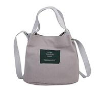 Générique Sac Provider Sac Banane Femme BandoulièRe Femmes sac mode Simple Art fille sac en toile frais sac de messager décontracté à Main Femme Pochette Permis De Conduire (Grey, One Size)