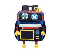 Générique Sac robot super mignon tendance grande capacité pour enfants Main Pour Femmes Bandoulière Moyen Pinces Billets Pour Hommes Minces (Blue, 25 * 12 * 28)