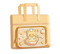 Générique Sac Tote Bibliothèque,Pochette Document Animaux - Grand Sac à Livres Imperméable avec Fermeture Éclair Grande Capacité pour École Voyage en Avion Shopping Plage et Adolescents Week-end