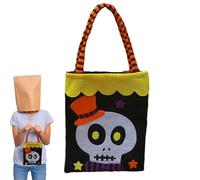 Générique Sac Tote Halloween | Sac à Collation Halloween | Tote Réutilisable En Polypropylène Pour Courses Fêtes École Adultes