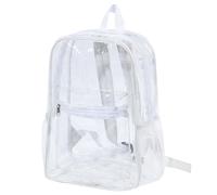 Générique Sac Transparent Sport Sac A Dos Etanche Sacs à Dos Transparent Grand En Pvc ÉTanche Robuste Coutures RenforcéEs Et Bretelles Confortables Pour L'éCole Le CollèGe Le Sport
