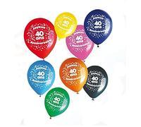 Generique - Sachet 8 Ballons 40 Ans
