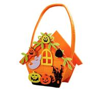 Générique Sachet Bonbon Citrouilles pour Halloween, Sac de Citrouille Halloween, Panier à Bonbons en Forme de Citrouille d'halloween, Sac à Bonbons à la Citrouilles pour Tours ou friandises