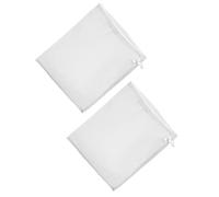 Générique Sachet de Filtration pour Vinification 45x60 Cm en Nylon Blanc, Résistant à Haute Température, Facile à Nettoyer, Cuisine Filtration à Domicile, Lot de 2 Pièces
