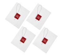 Générique Sachets Filtre à Thé en Nylon Blanc Jetables Faciles à Transporter Corde Résistants la Chaleur Lot de 100 pour Thé, Café et Épices Paquet de Sport ou Paquet à Main