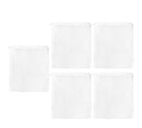 Générique Sachets Média Filtration Aquarium - 5 Sacs Polyester Réutilisables | pour Roches Volcaniques Charbon Actif Anneaux Céramique | Compatible Eau Douce Salée, P 15x20cm / M 20x30cm / G 30x40cm