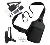Générique Sacoche Anti Vol Avec Verrou À Fermeture Éclair Et Protection RFID, Imperméable Et Respirant, Bandoulière Réglable Et Confortable, Compagnon Idéal Au Quotidien Et En Voyage