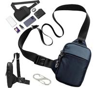 Générique Sacoche Anti Vol Avec Verrou À Fermeture Éclair Et Protection RFID, Imperméable Et Respirant, Bandoulière Réglable Et Confortable, Compagnon Idéal Au Quotidien Et En Voyage