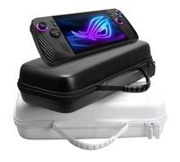 Générique Sacoche de Transport Console de Jeu pour ROG Ally X, Sacoche de Transport à Coque Dure, Sacoche de Transport pour Console de Jeu EVA Antichoc, Sacoche de Transport protectrice (Blanc)