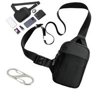 Générique Sacoche Nomalero Anti Vol Avec Verrou À Fermeture Éclair, Imperméable Et Respirant, Protection RFID, Bandoulière Réglable Et Confortable, Compagnon Idéal Au Quotidien Et En Voyage (Noir, S)