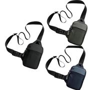 Générique Sacoche Sacoche Anti Vol Imperméable avec Protection RFID, Bandoulière Réglable et Confortable pour Voyage Quotidien (Bleu, 13 * 19 * 3CM)